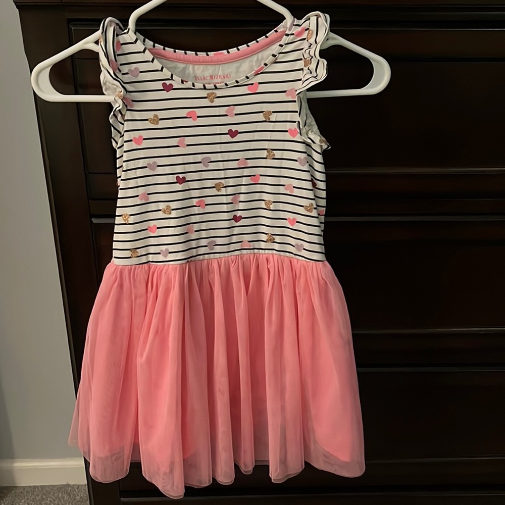 Dress with tulle skirt and matching leggings